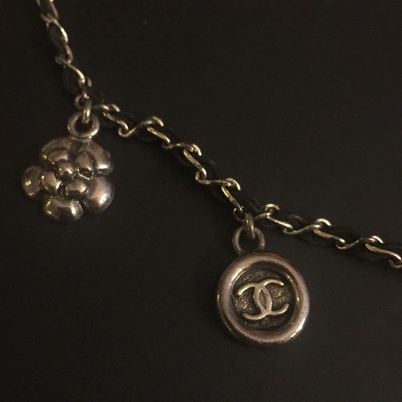 Chanel Necklace w/ Camellia, CC, Coco,Clover Charm - Picture 2 of 5